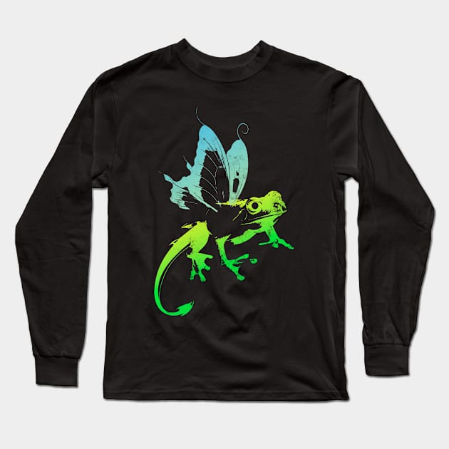 Fantasy Frog - Gradient V3 Long Sleeve T-Shirt by Scailaret